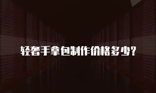 轻奢手拿包制作价格多少？