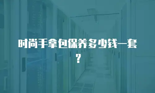 时尚手拿包保养多少钱一套？