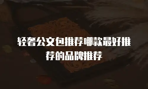 轻奢公文包推荐哪款最好推荐的品牌推荐