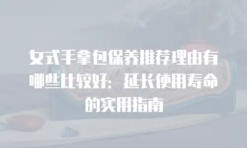 女式手拿包保养推荐理由有哪些比较好：延长使用寿命的实用指南