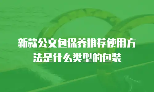 新款公文包保养推荐使用方法是什么类型的包装