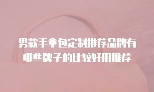 男款手拿包定制推荐品牌有哪些牌子的比较好用推荐