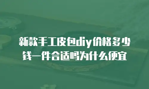新款手工皮包diy价格多少钱一件合适吗为什么便宜