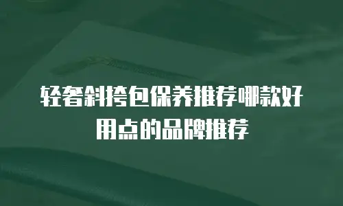 轻奢斜挎包保养推荐哪款好用点的品牌推荐