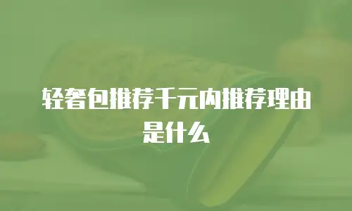 轻奢包推荐千元内推荐理由是什么