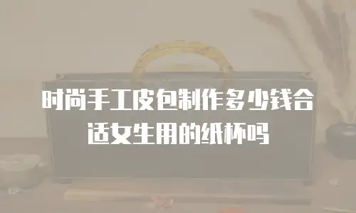 时尚手工皮包制作多少钱合适女生用的纸杯吗