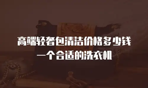 高端轻奢包清洁价格多少钱一个合适的洗衣机