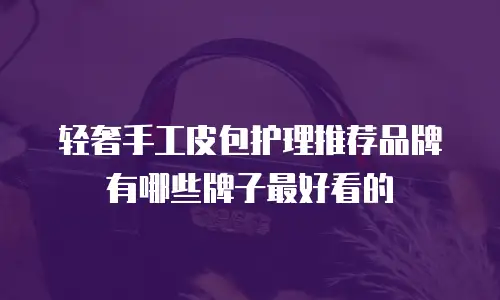 轻奢手工皮包护理推荐品牌有哪些牌子最好看的