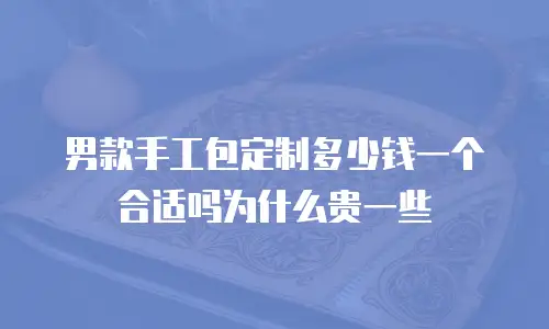 男款手工包定制多少钱一个合适吗为什么贵一些