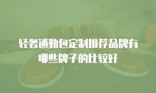 轻奢通勤包定制推荐品牌有哪些牌子的比较好