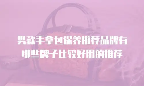 男款手拿包保养推荐品牌有哪些牌子比较好用的推荐