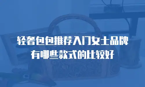 轻奢包包推荐入门女士品牌有哪些款式的比较好