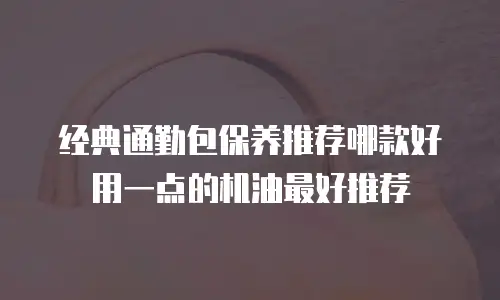 经典通勤包保养推荐哪款好用一点的机油最好推荐