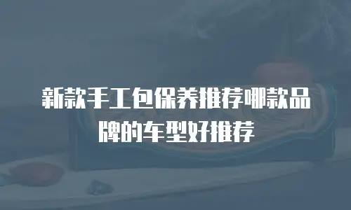 新款手工包保养推荐哪款品牌的车型好推荐
