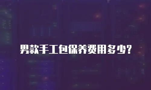 男款手工包保养费用多少？