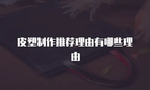 皮塑制作推荐理由有哪些理由