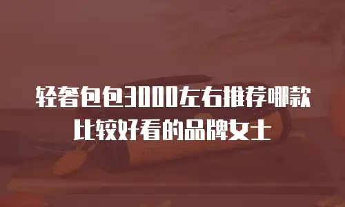 轻奢包包3000左右推荐哪款比较好看的品牌女士