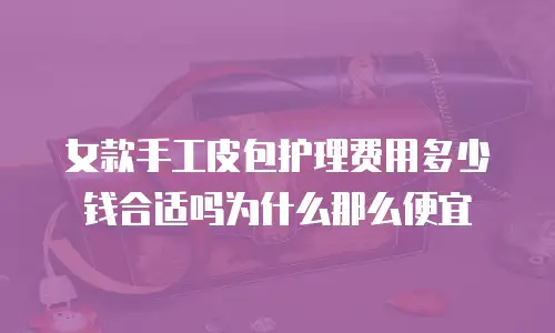 女款手工皮包护理费用多少钱合适吗为什么那么便宜