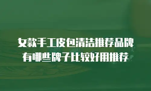 女款手工皮包清洁推荐品牌有哪些牌子比较好用推荐