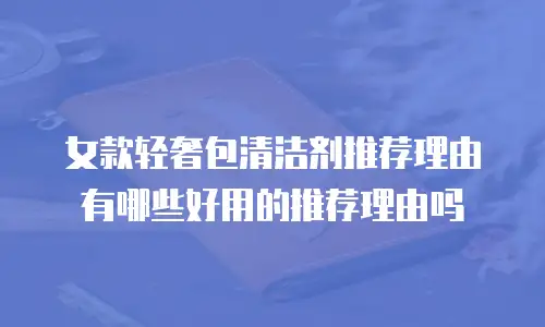 女款轻奢包清洁剂推荐理由有哪些好用的推荐理由吗