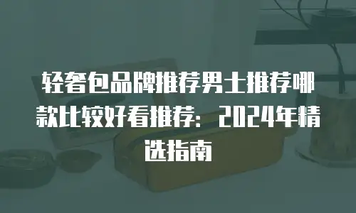 轻奢包品牌推荐男士推荐哪款比较好看推荐：2024年精选指南