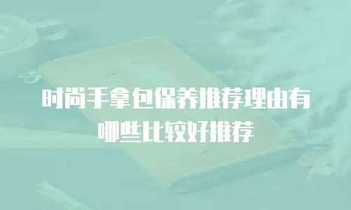 时尚手拿包保养推荐理由有哪些比较好推荐