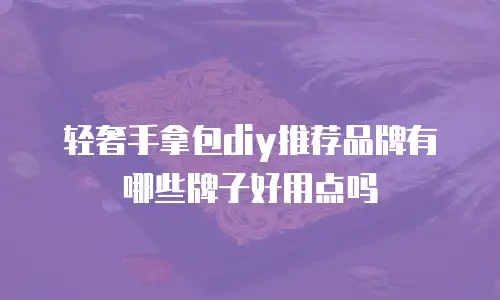 轻奢手拿包diy推荐品牌有哪些牌子好用点吗