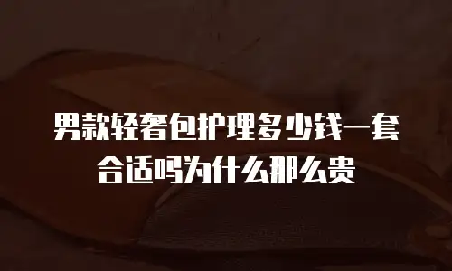 男款轻奢包护理多少钱一套合适吗为什么那么贵