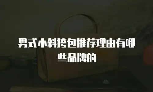 男式小斜挎包推荐理由有哪些品牌的