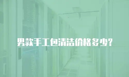 男款手工包清洁价格多少？