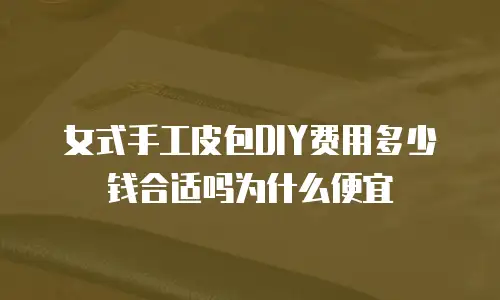 女式手工皮包DIY费用多少钱合适吗为什么便宜