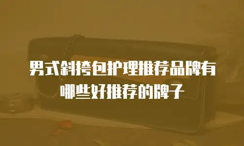 男式斜挎包护理推荐品牌有哪些好推荐的牌子
