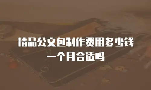 精品公文包制作费用多少钱一个月合适吗