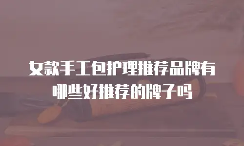 女款手工包护理推荐品牌有哪些好推荐的牌子吗