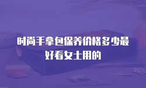 时尚手拿包保养价格多少最好看女士用的