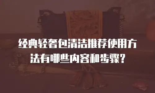 经典轻奢包清洁推荐使用方法有哪些内容和步骤？