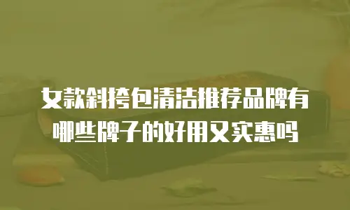 女款斜挎包清洁推荐品牌有哪些牌子的好用又实惠吗
