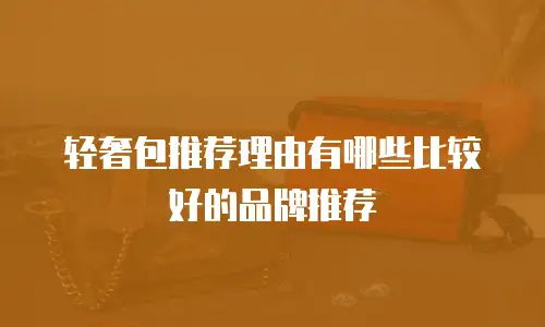 轻奢包推荐理由有哪些比较好的品牌推荐