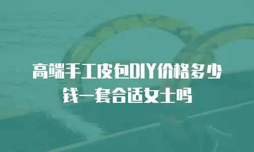 高端手工皮包DIY价格多少钱一套合适女士吗