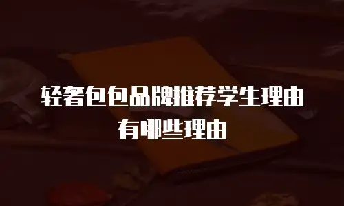 轻奢包包品牌推荐学生理由有哪些理由
