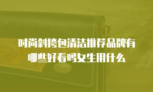 时尚斜挎包清洁推荐品牌有哪些好看吗女生用什么