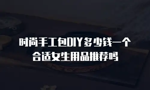 时尚手工包DIY多少钱一个合适女生用品推荐吗