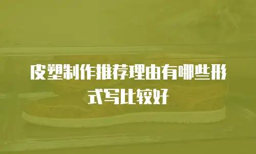 皮塑制作推荐理由有哪些形式写比较好