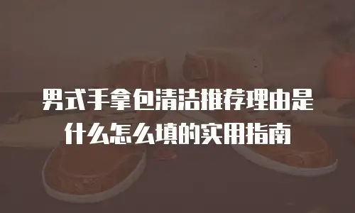 男式手拿包清洁推荐理由是什么怎么填的实用指南