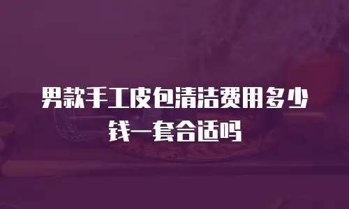 男款手工皮包清洁费用多少钱一套合适吗