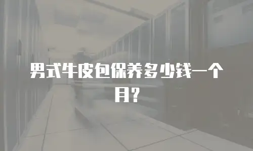 男式牛皮包保养多少钱一个月？
