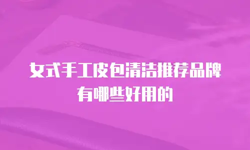 女式手工皮包清洁推荐品牌有哪些好用的