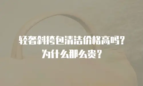轻奢斜挎包清洁价格高吗？为什么那么贵？