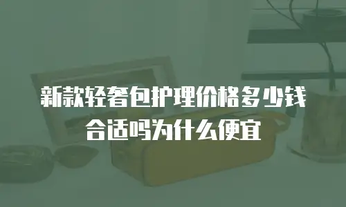 新款轻奢包护理价格多少钱合适吗为什么便宜