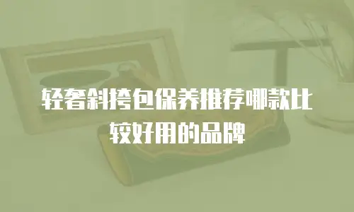 轻奢斜挎包保养推荐哪款比较好用的品牌